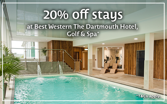 20% OFF SELECTED STAYS* AT THE BEST WESTERN THE DARTMOUTH HOTEL, GOLF & SPA