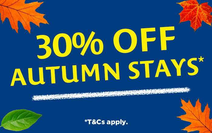 QUICK! Get 30% off Autumn Stays including breakfast when you book our ‘Autumn 30% Off’ rate by midnight 27th September.